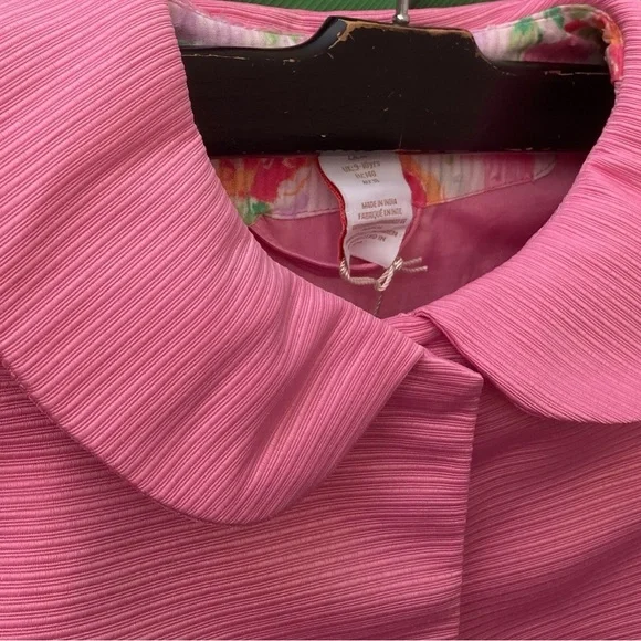 Tommy Bahama Girl’s Pink Dress Jacket Bow Accents One Button Closure NEW - Picture 3 of 9